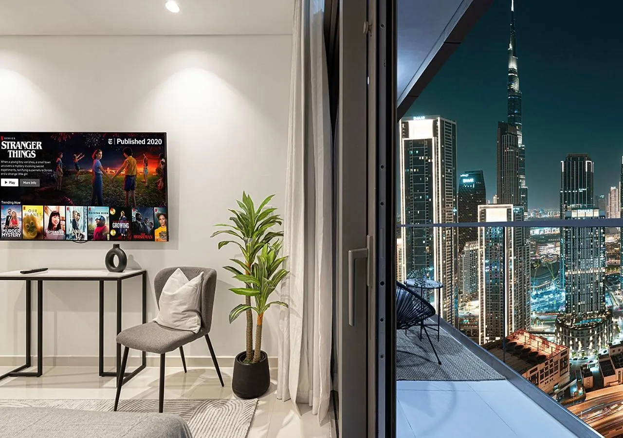 High Floor Apartment In 5 Star Hotel With Infinity Pool Burj View Gym Spa Sauna Dubai United Arab Emirates