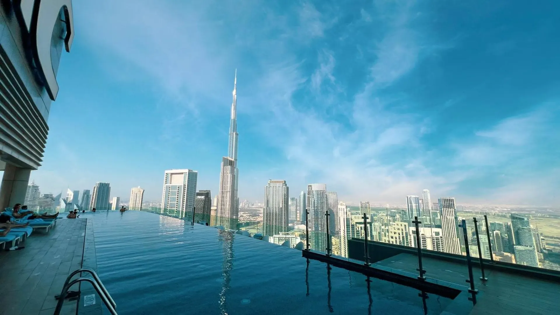 High Floor Apartment In 5 Star Hotel With Infinity Pool Burj View Gym Spa Sauna Dubai 0*,