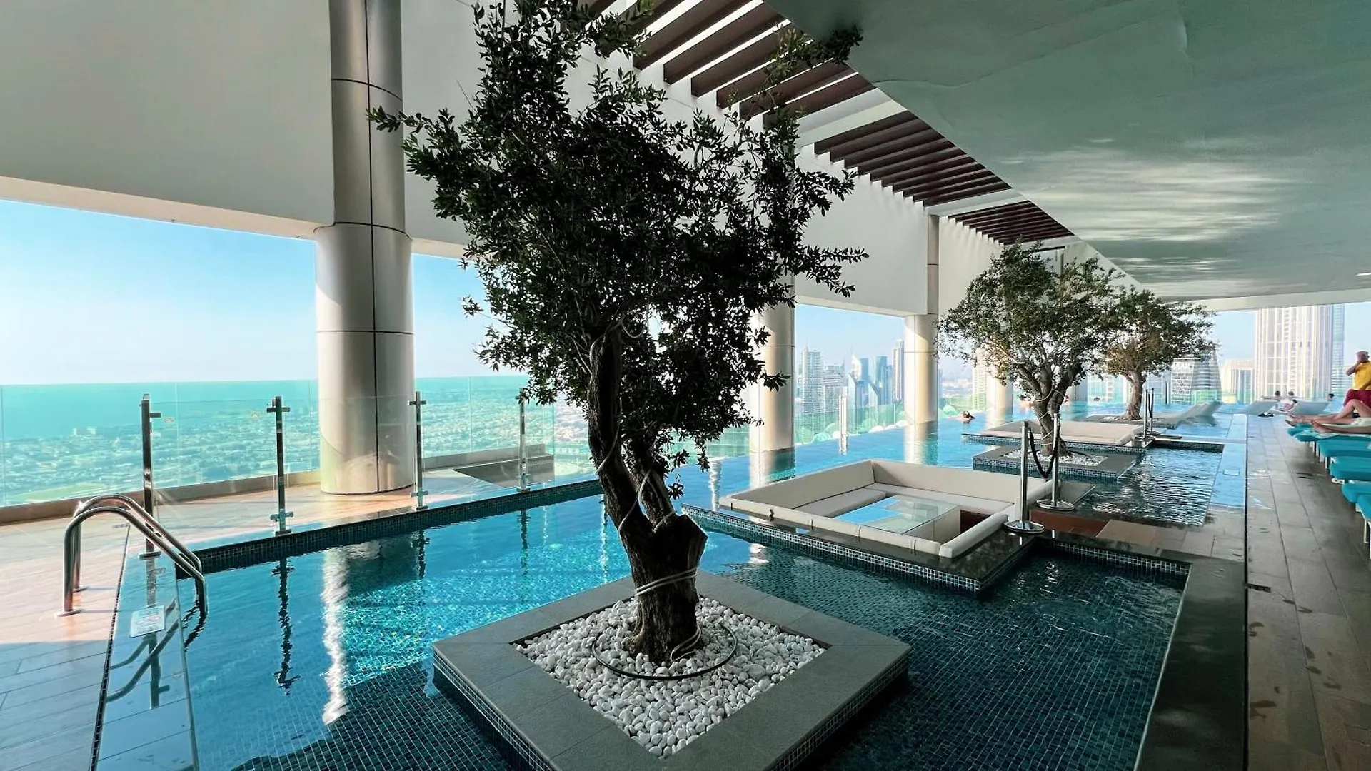 High Floor Apartment In 5 Star Hotel With Infinity Pool Burj View Gym Spa Sauna Dubai