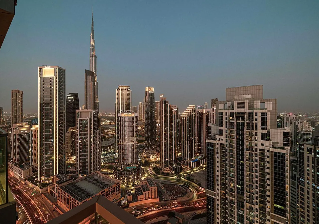 High Floor Apartment In 5 Star Hotel With Infinity Pool Burj View Gym Spa Sauna Dubai