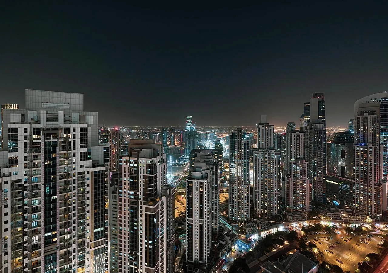 High Floor Apartment In 5 Star Hotel With Infinity Pool Burj View Gym Spa Sauna Dubai